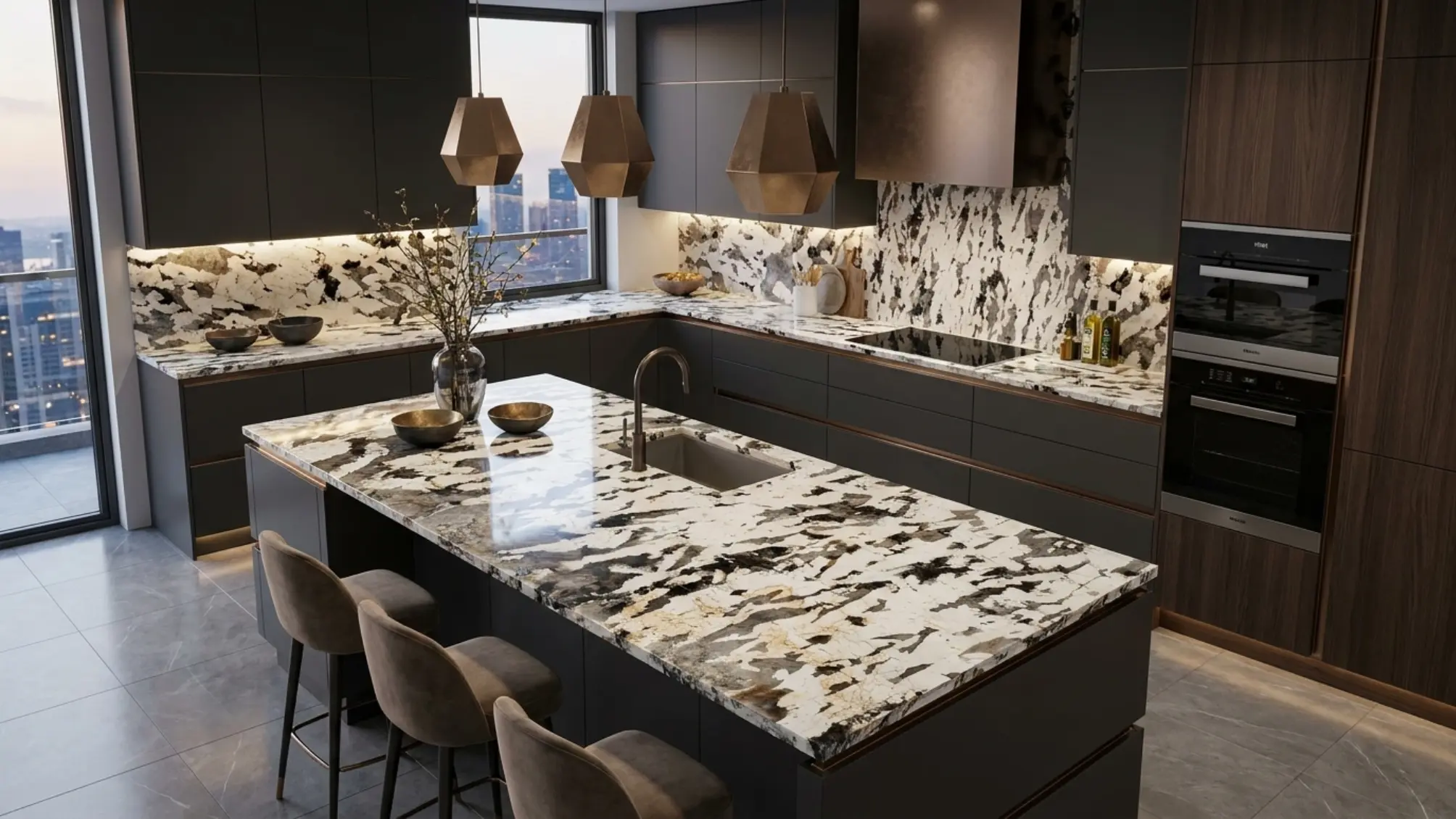 PAT-03 kitchen concept 04 using Patagonia Granite