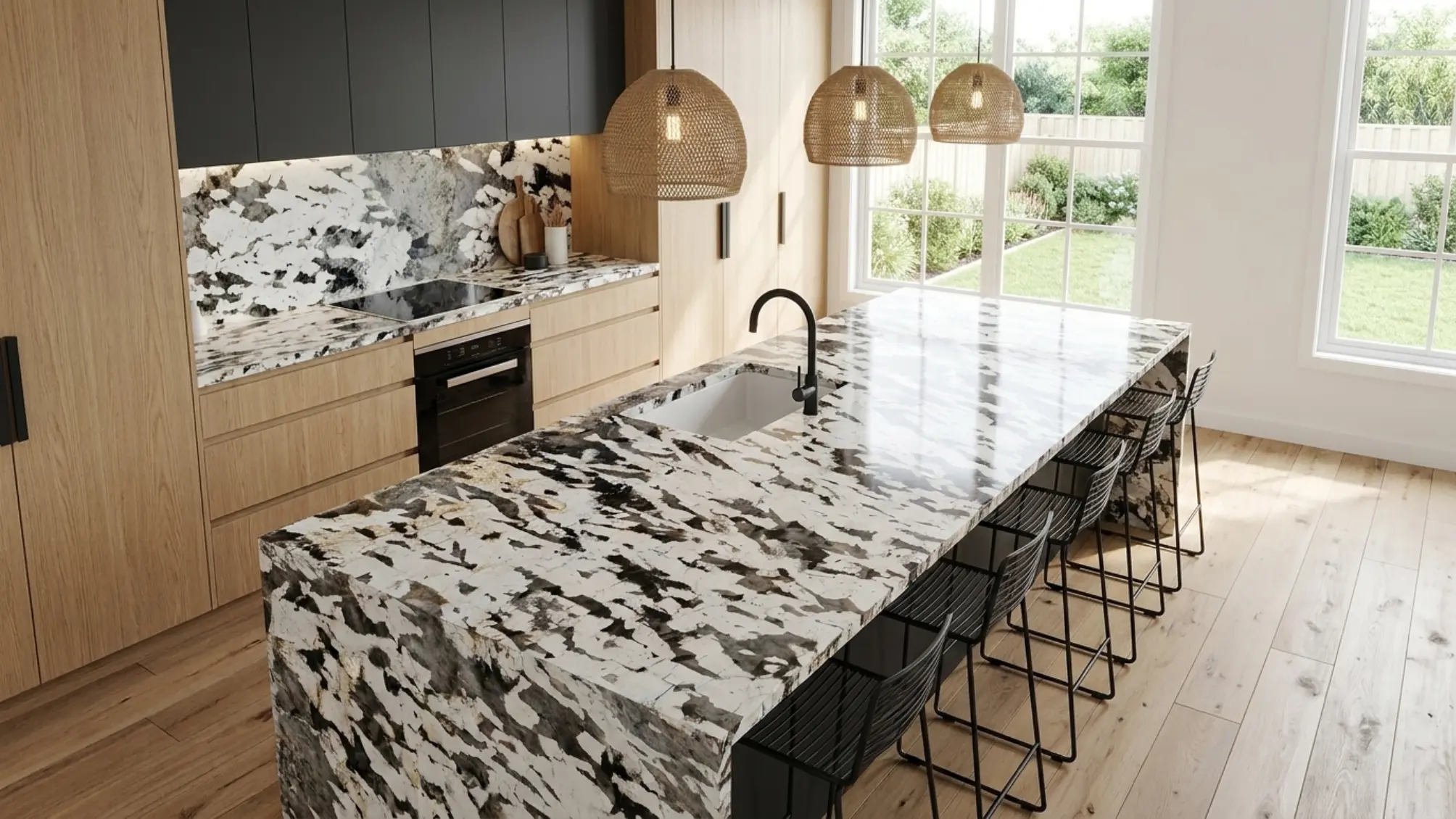 PAT-03 kitchen concept 06 using Patagonia Granite