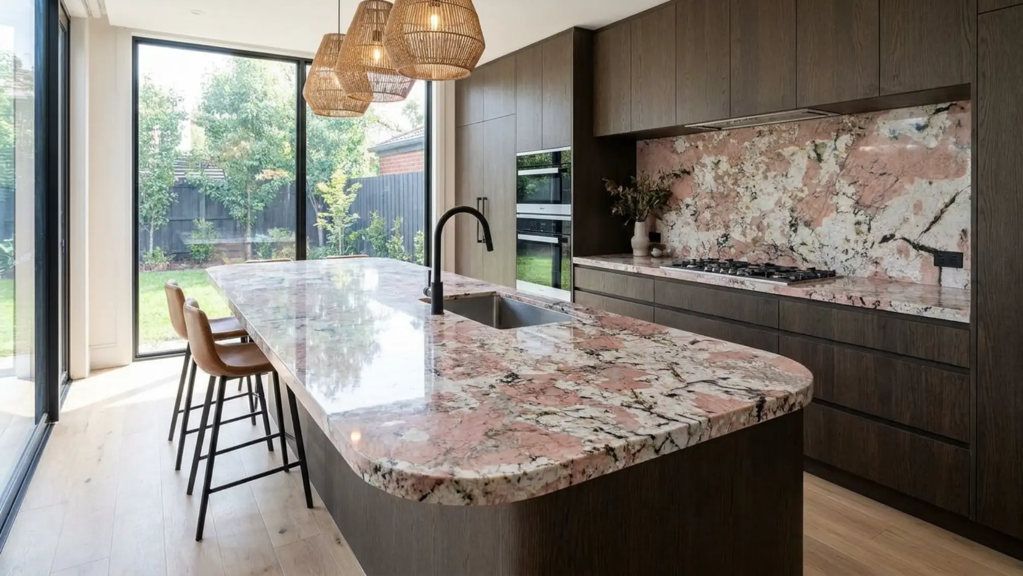 PAT-04 Patagonia Granite kitchen island application study