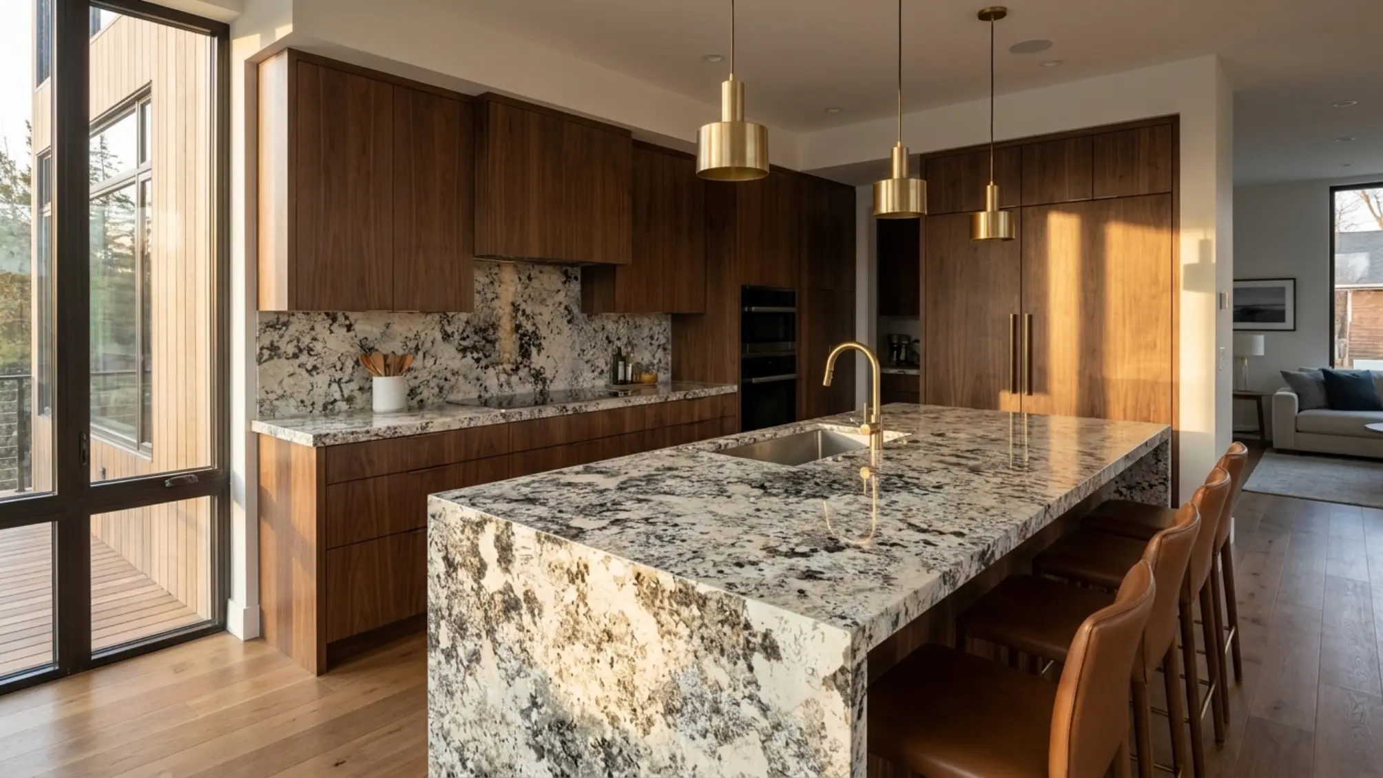 PAT-11 kitchen concept 04 using Patagonia Granite