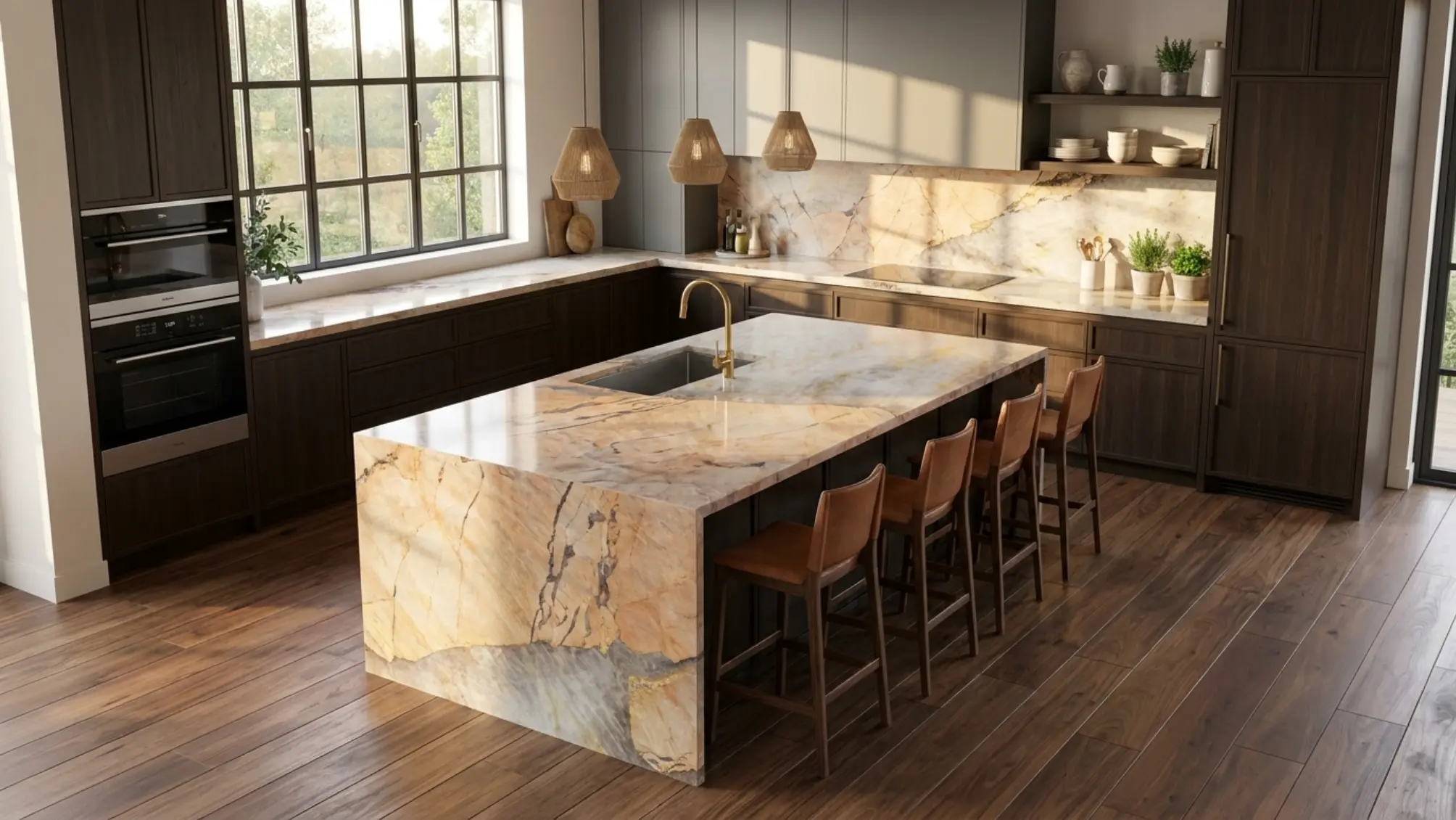 PAT-14 Patagonia Granite kitchen island application study