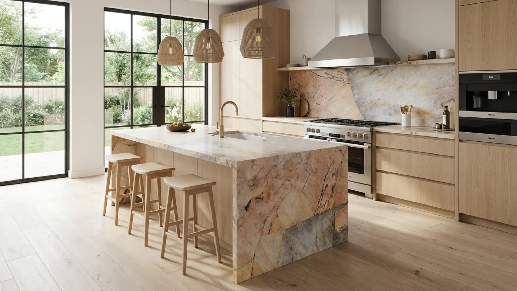 PAT-14 kitchen concept 03 using Patagonia Granite
