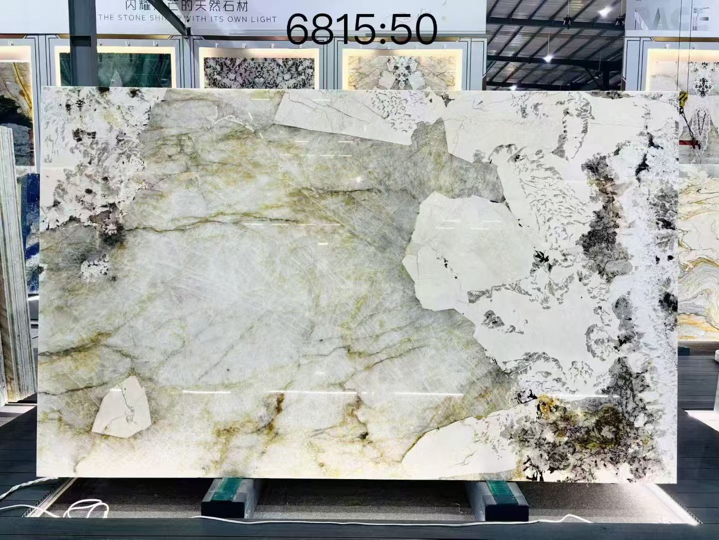 PAT-002 pale green and ivory Patagonia slab