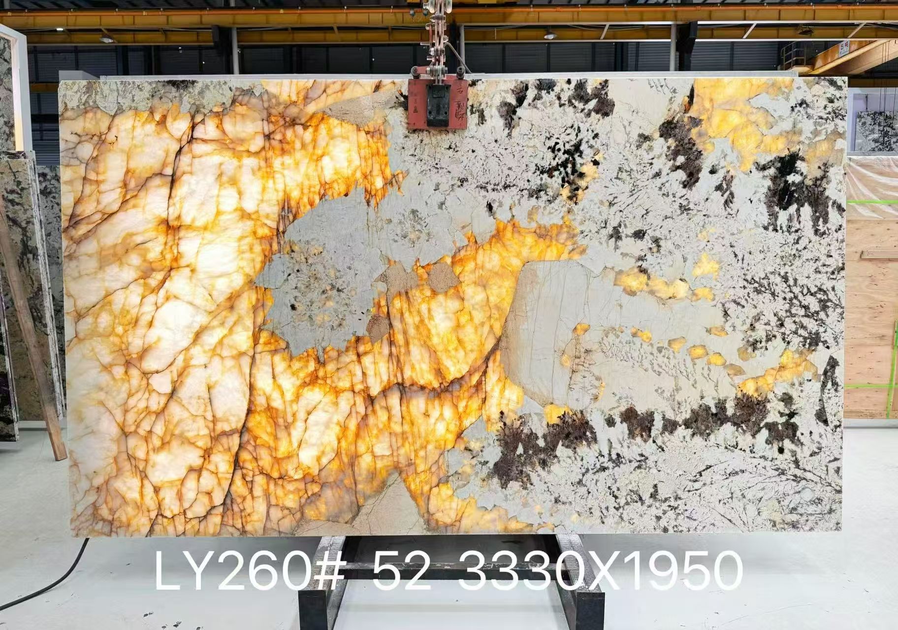 Backlit natural Patagonia slab PAT-007