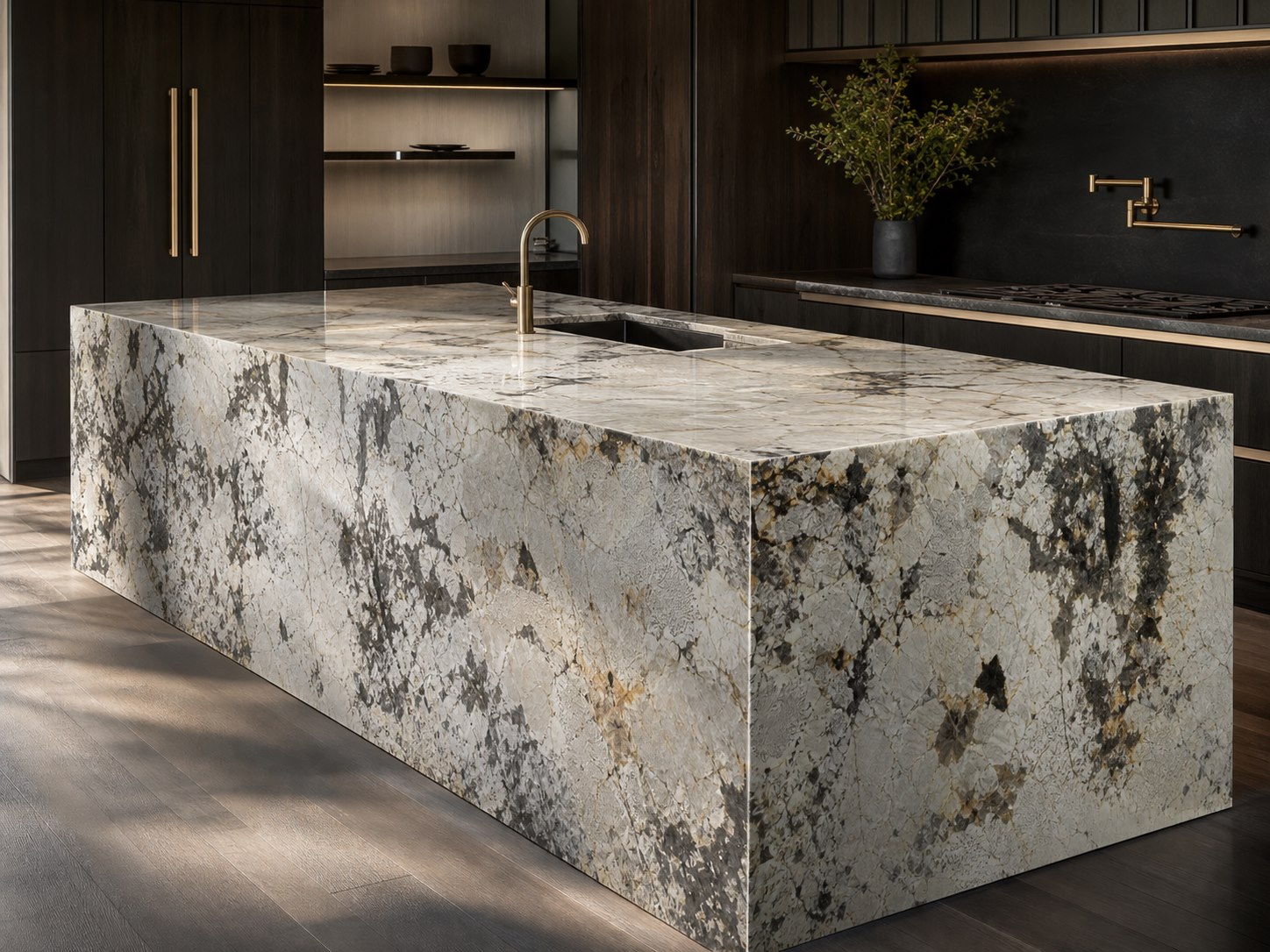 Concept visualization of a Patagonia kitchen island